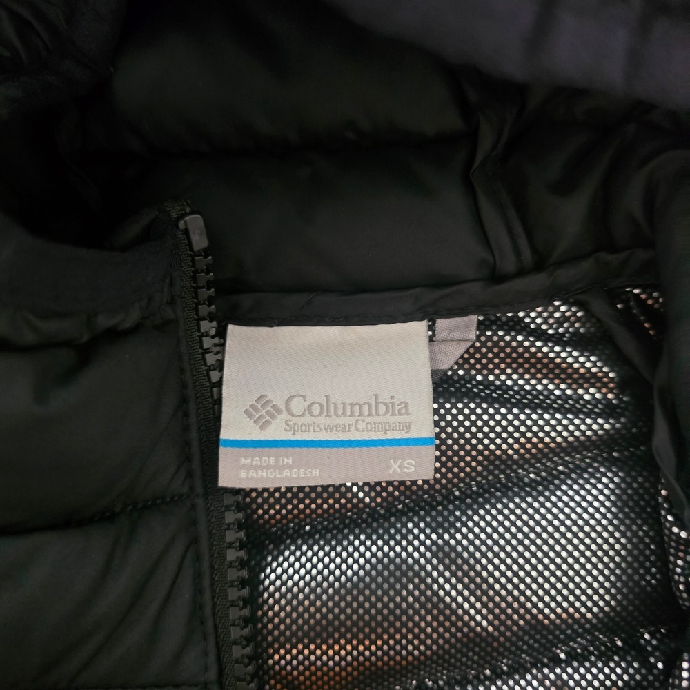 Columbia Womens Black Omni-Heat Hooded Long Puffer Jacket Parka XS - Picture 3 of 8